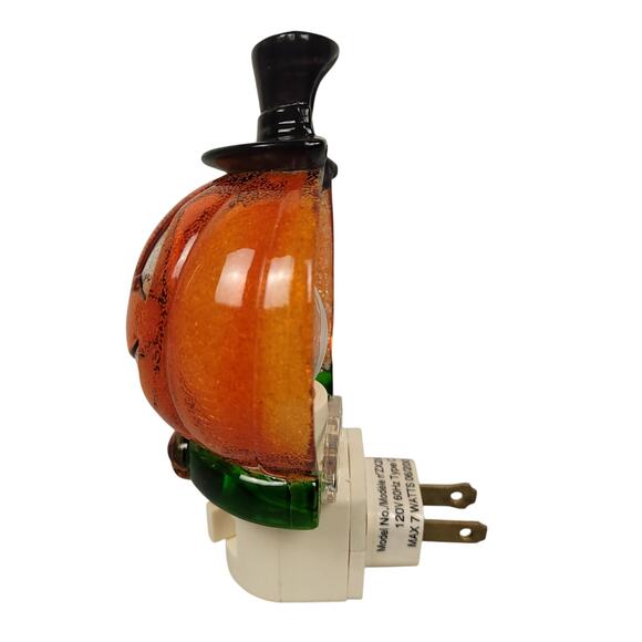 Vintage Halloween Night Light Set Witch Cauldron & Jack-O-Lantern Sparkle EUC - Picture 12 of 15